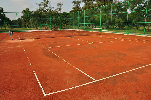Construction d'un court de tennis à Cannes